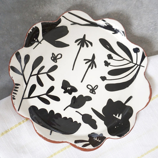 Scatterling BW Salad Plate