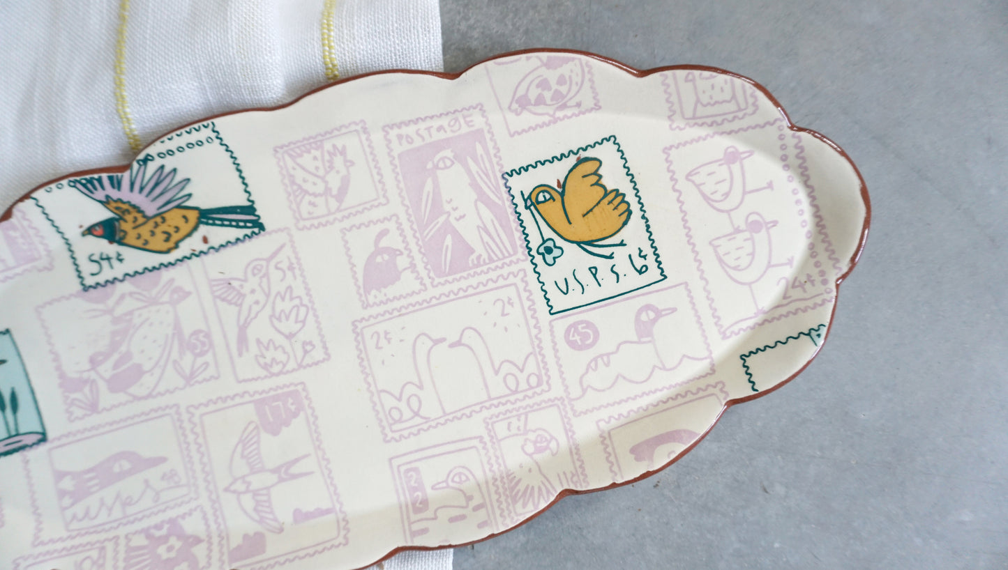 Duck Stamp Oval Platter