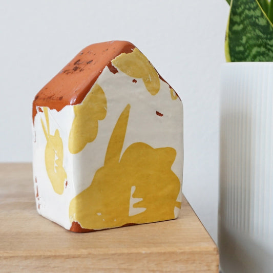 Scatterling Chartreuse 3.625" House Sculpture