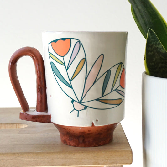 Moth Loop Handle Mug