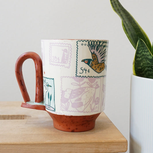 Duck Stamp Loop Handle Mug
