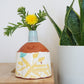Overlay Collection Vase Blue Birds & Yellow Leaves
