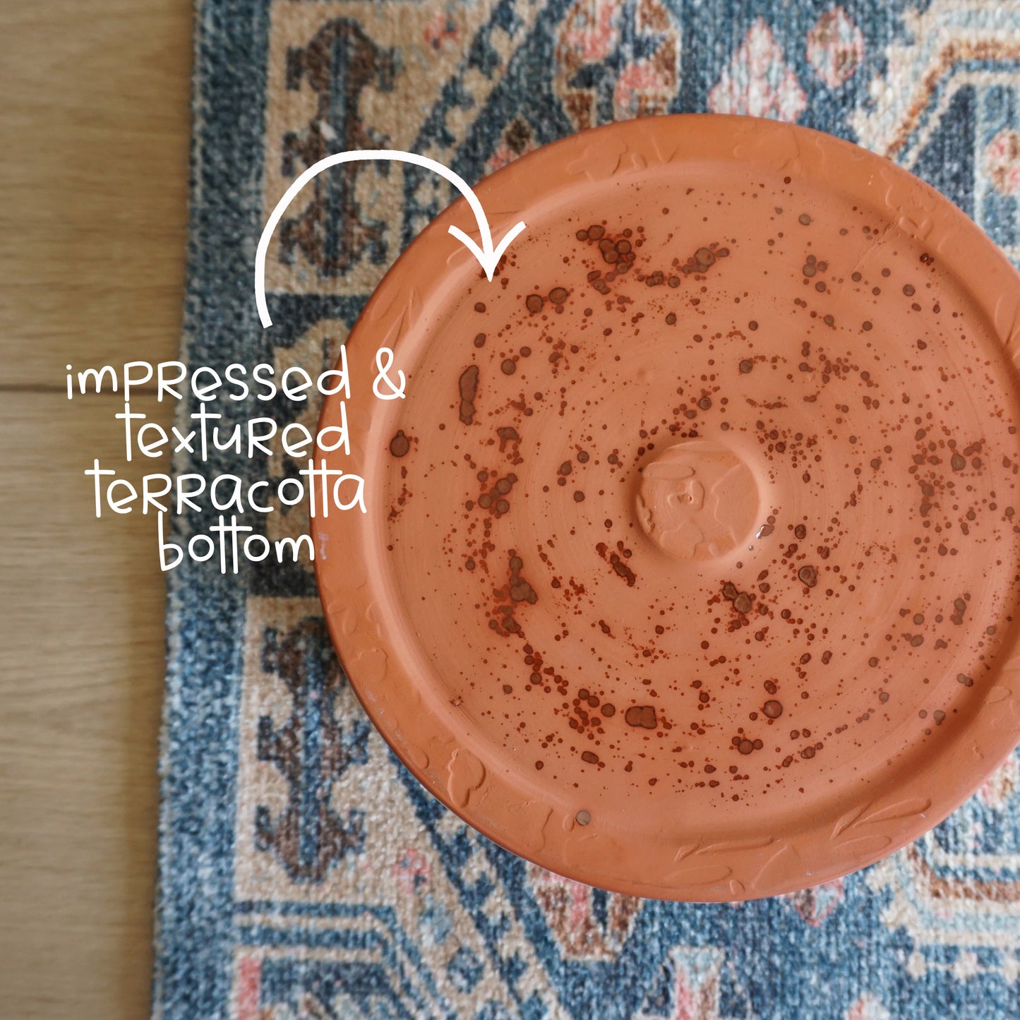 Joyleaf Blue Round Serving Bowl