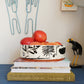 Scatterling BW Round Serving Bowl