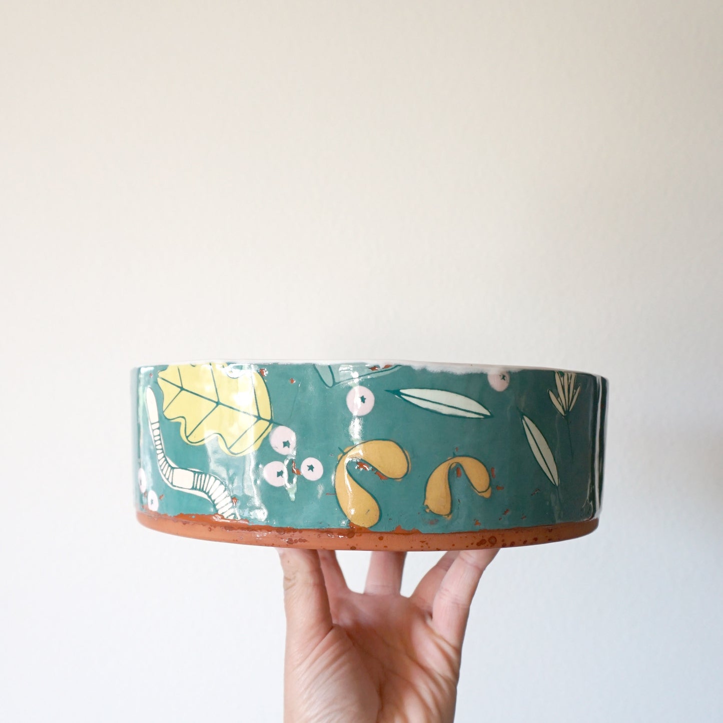 Forest Floor Round Serving Bowl