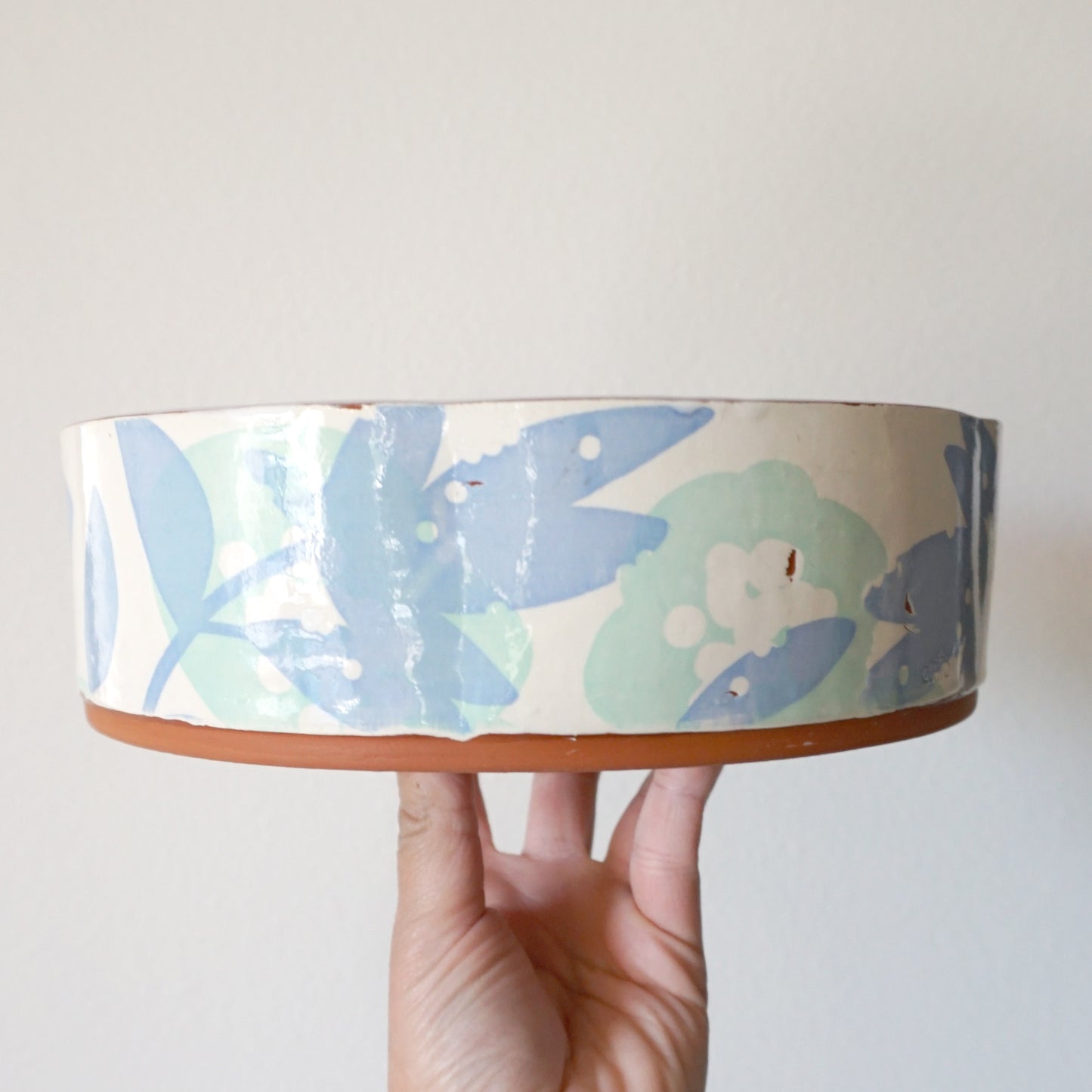 Joyleaf Blue Round Serving Bowl