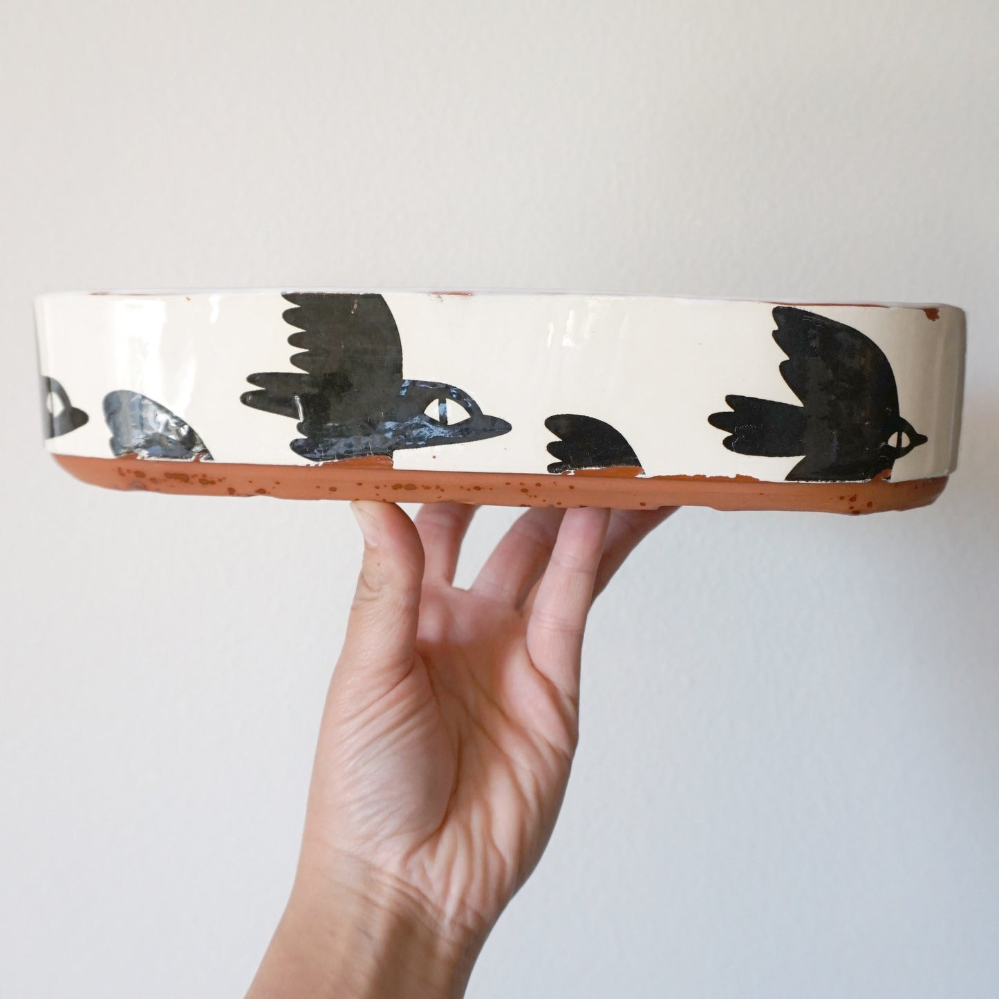 Flock Together Oval Serving Bowl