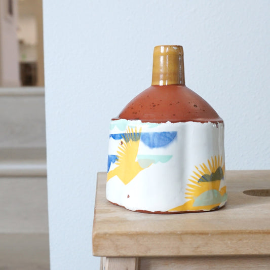 Overlay Collection Vase Pheasants + Clouds