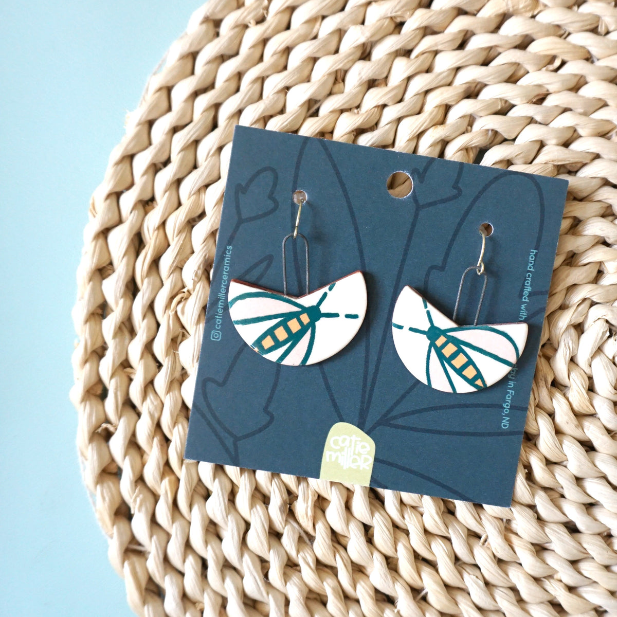 Flower Fly Dangle Earrings - Wholesale