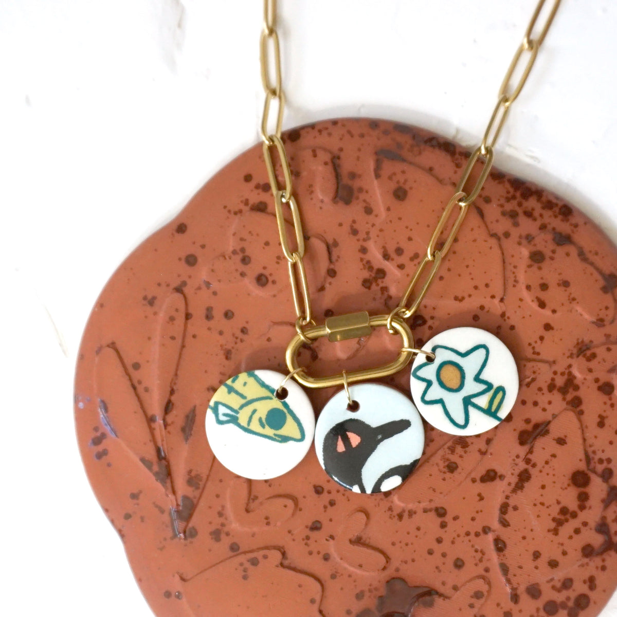 Multi-Charm Necklace: Loon Bloom Wholesale