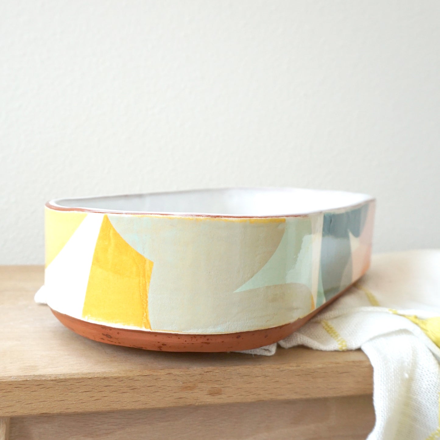 Sunlit Layers Oval Serving Bowl