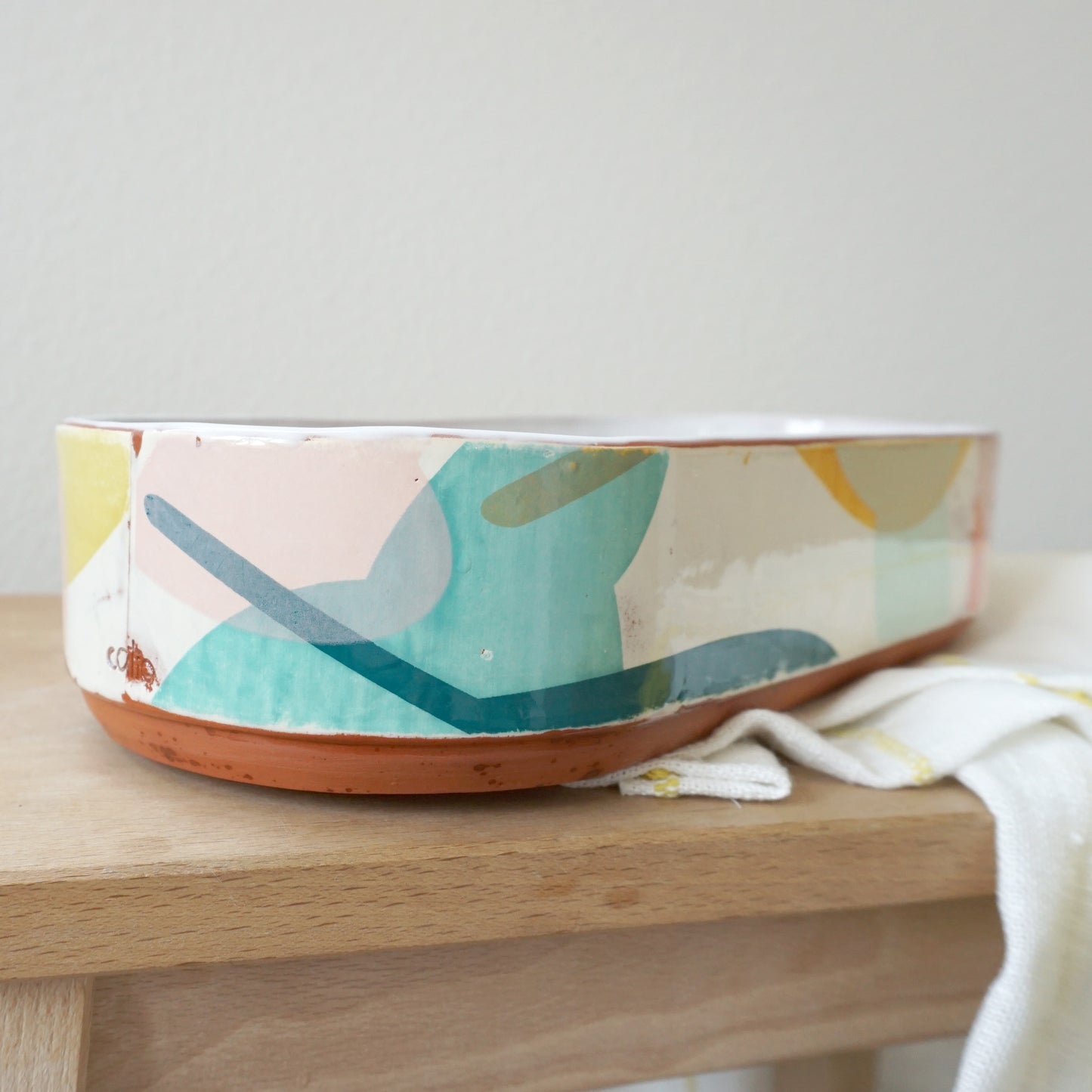 Sunlit Layers Oval Serving Bowl