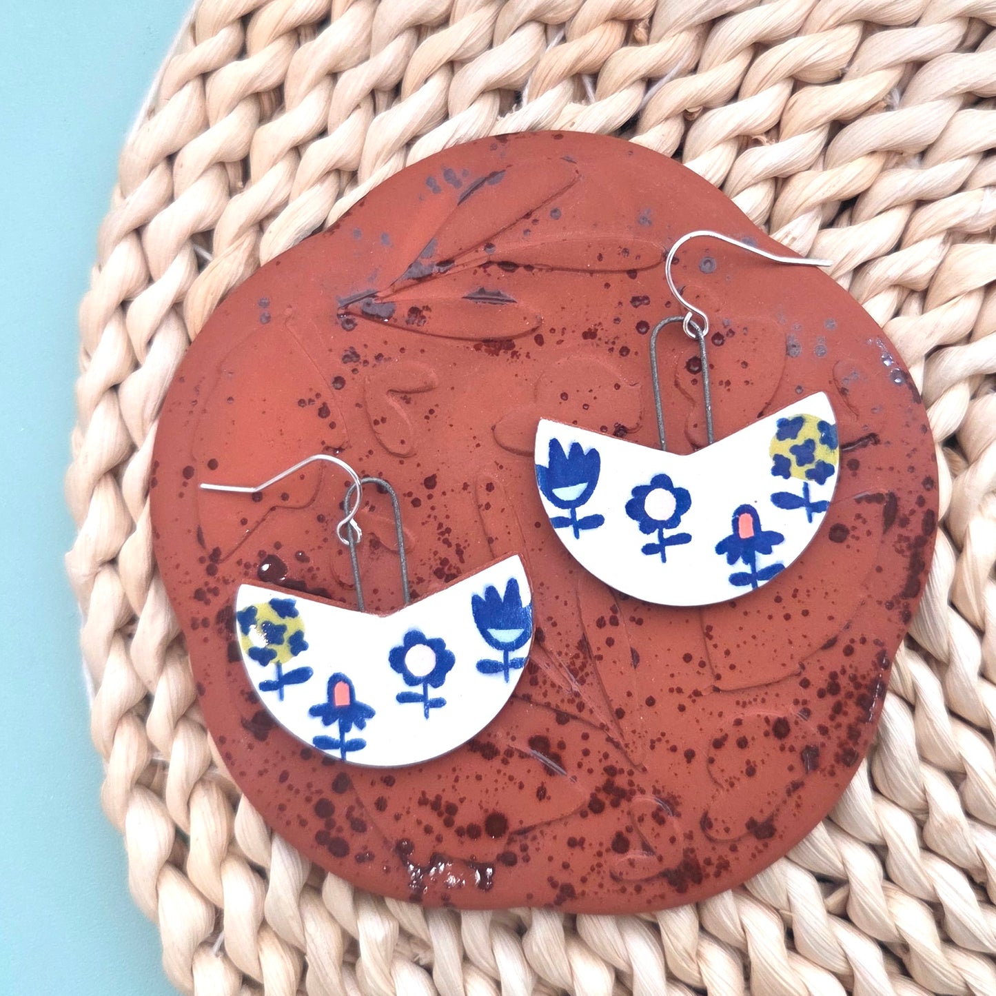 Dainty Dot Dangle Earrings