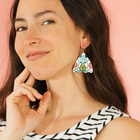 Hidden Moth Dangle Earrings