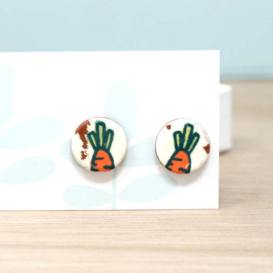 Carrot Stud Post Earrings