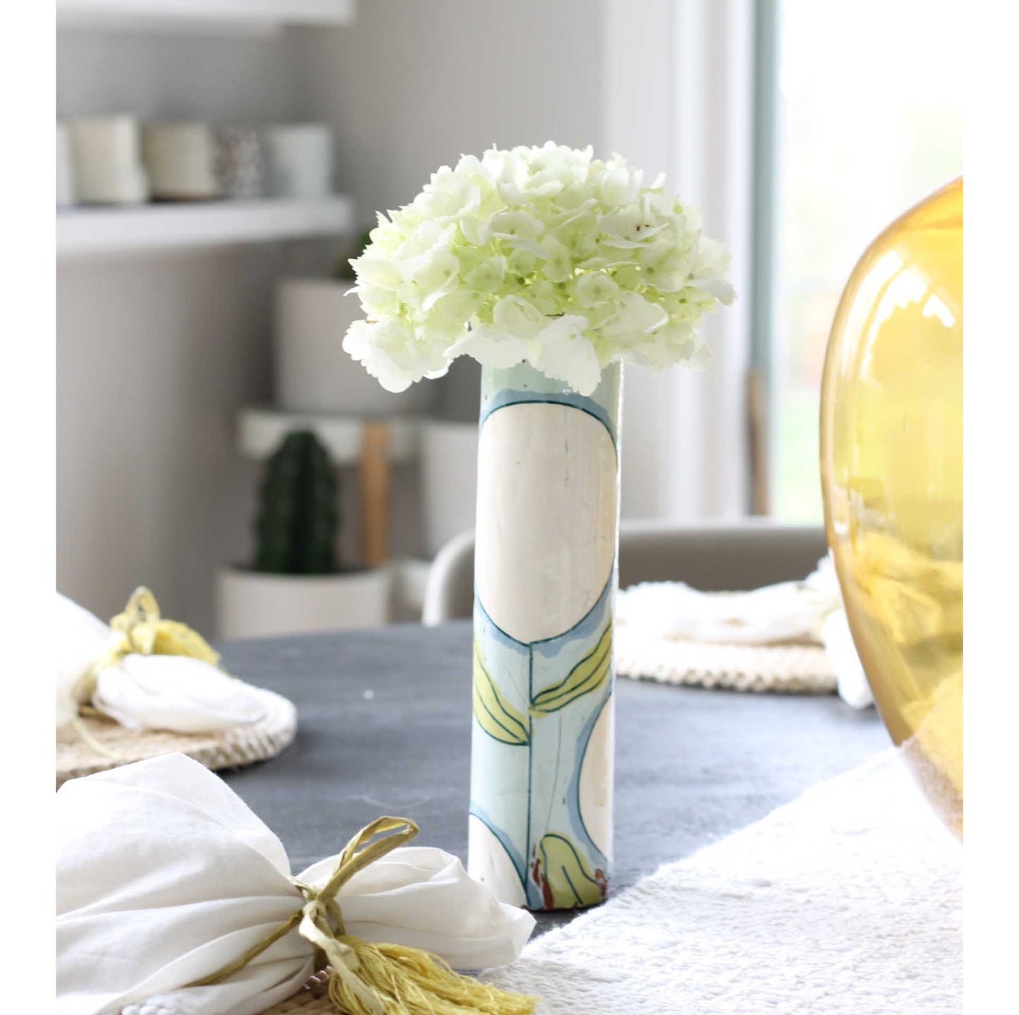 Bloom Narrow Vase Mint