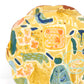 Yellow Folksy Flash Dinner Plate