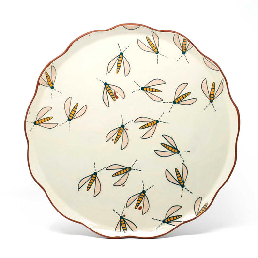 Flower Flies Large Platter