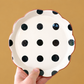 Dot Grid Dessert Plate