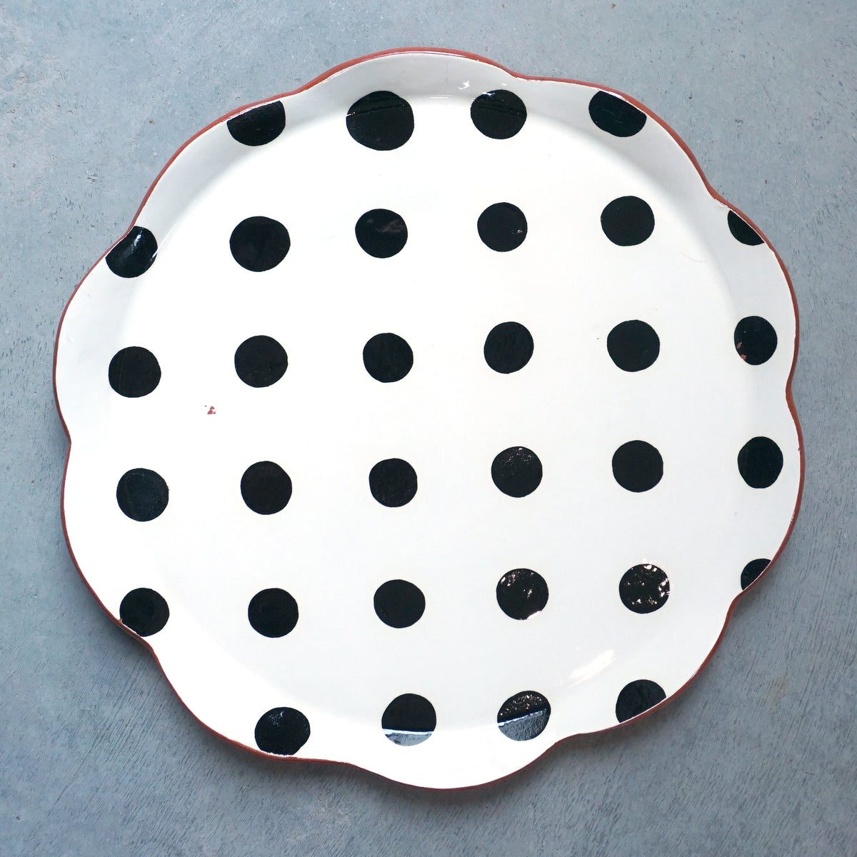 Dot Grid Dinner Plate