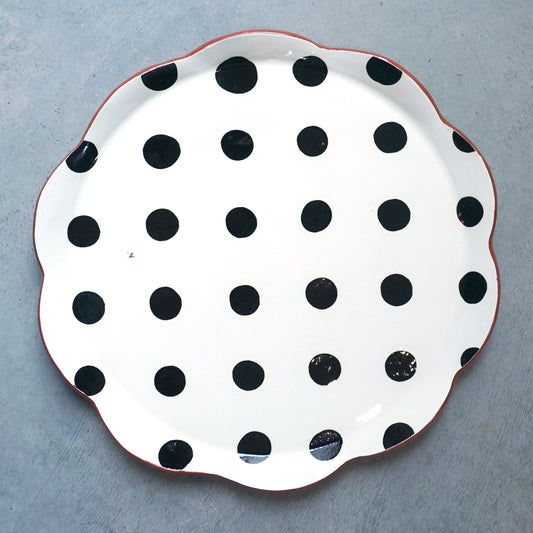 Dot Grid Dinner Plate