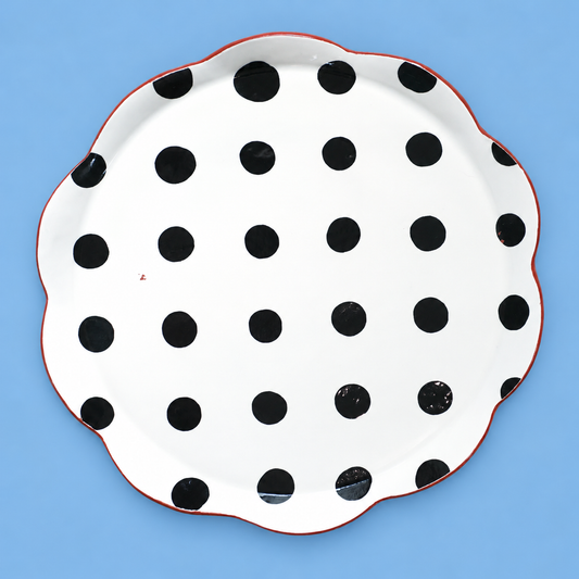 Dot Grid Dinner Plate