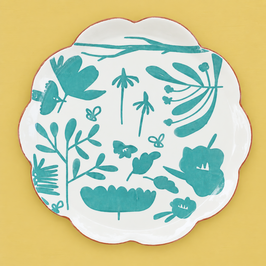 Scatterling Turquoise Dinner Plate