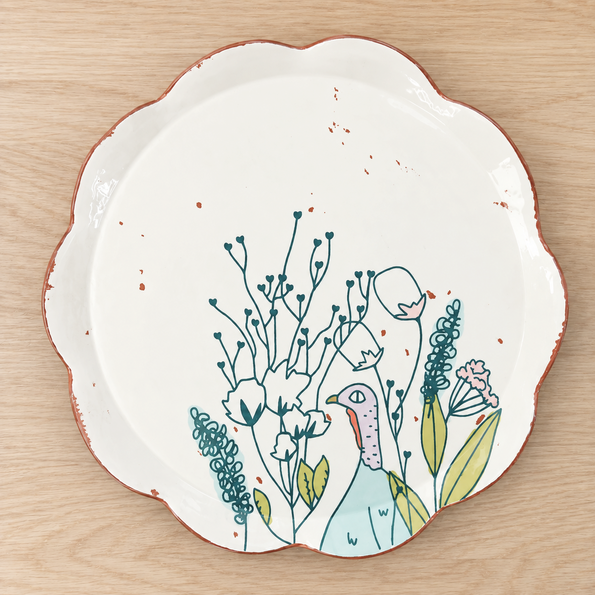 Turkey Meadow Dinner Plate