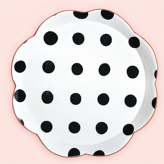 Dot Grid Salad Plate