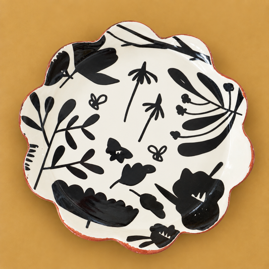 Scatterling BW Salad Plate