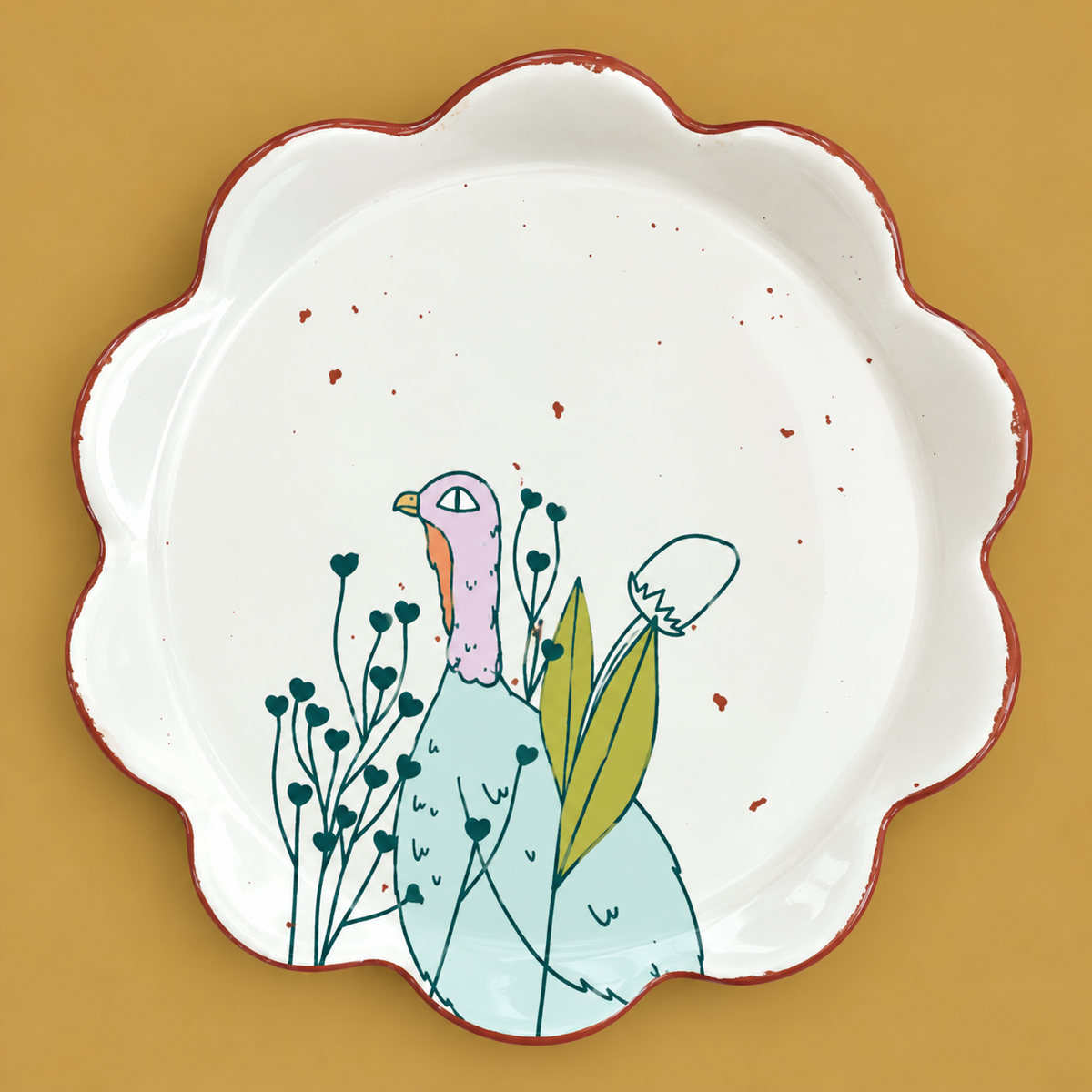 Turkey Meadow Salad Plate