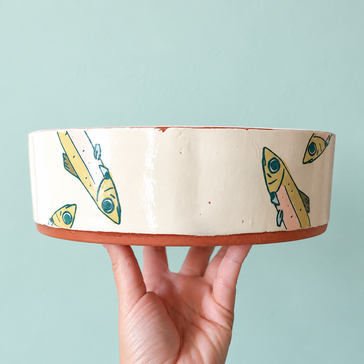 Minnow Round Serving Bowl