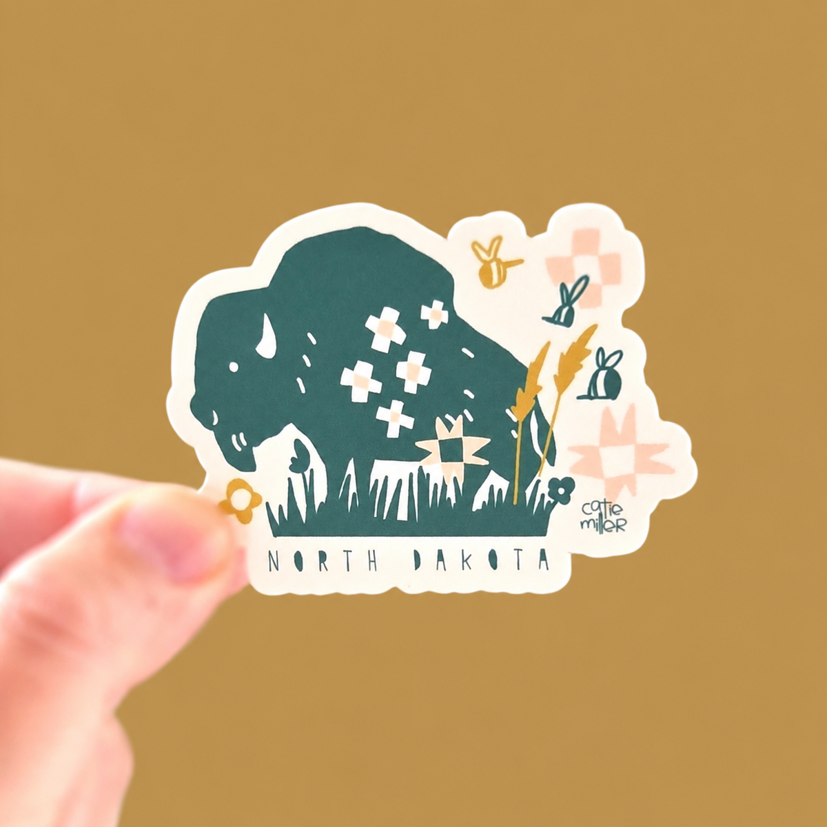 Bison North Dakota Sticker