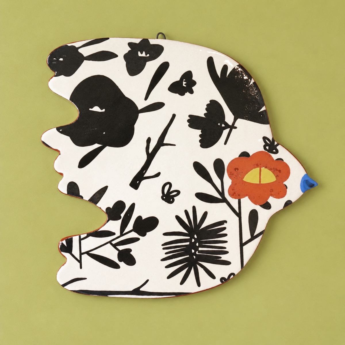 Bird Scatterling BW Wall Plaque