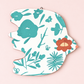 Bird Scatterling Turquoise Wall Plaque