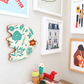 Bird Scatterling Turquoise Wall Plaque