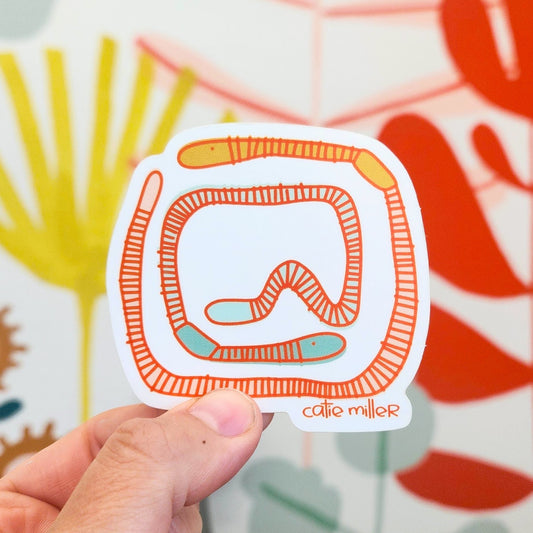Worms Vinyl Sticker