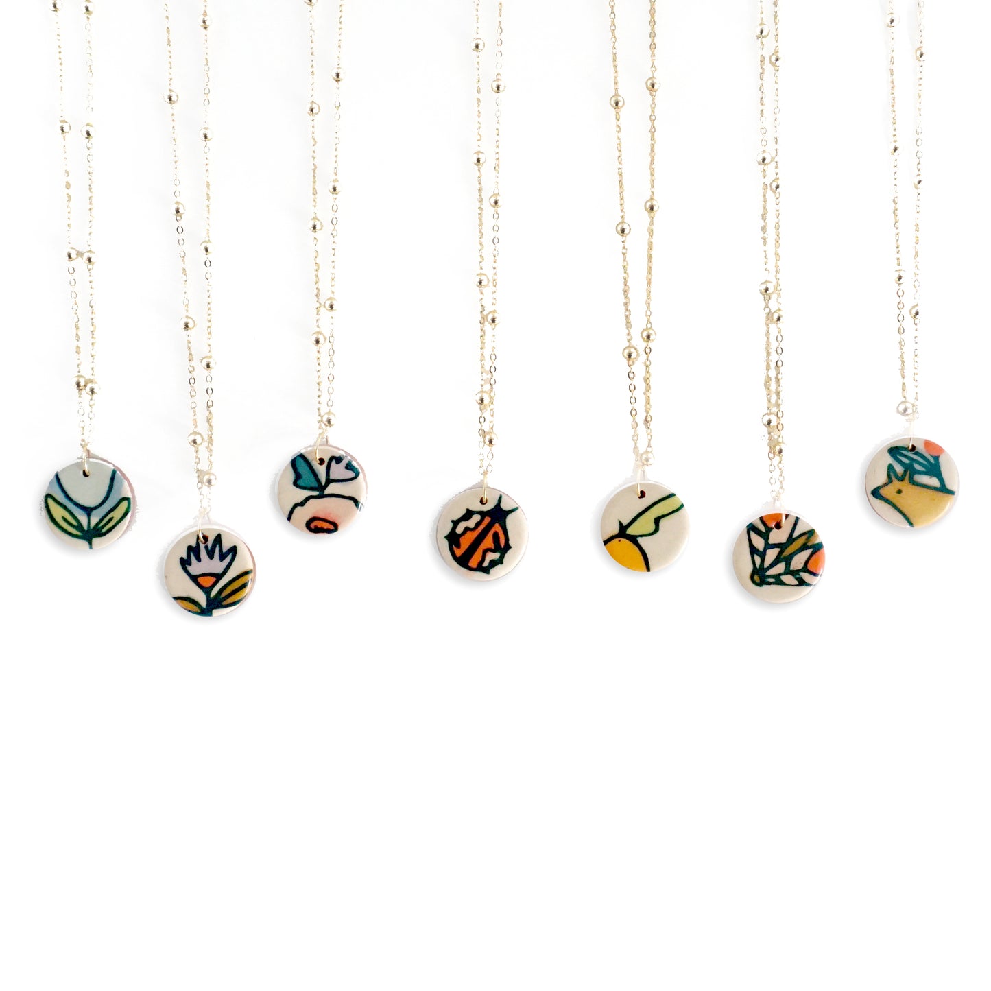 Charm Necklace Bloom Mint