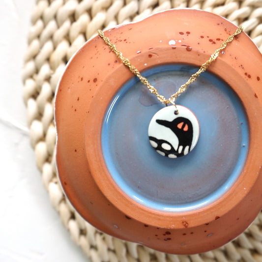 Charm Necklace Loon