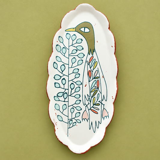 SALE - Duck Oval Platter
