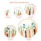 Yellow Folksy Flash Dinner Plate