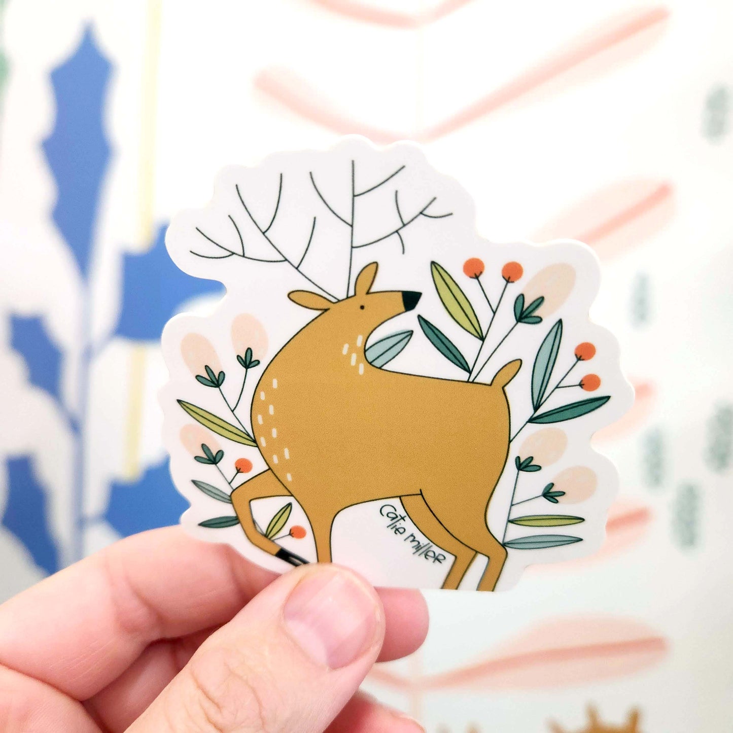 Deer Vinyl Sticker