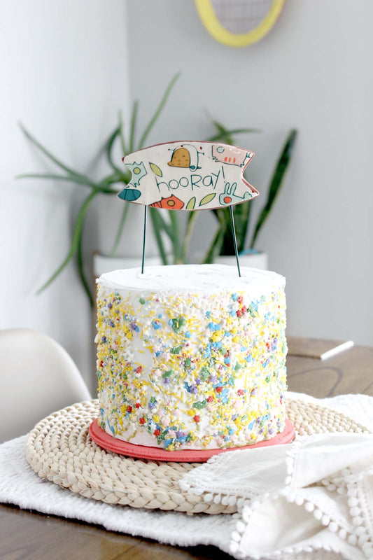 Cake Topper Hooray!