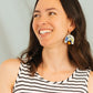 Orange Blossom Dangle Earrings