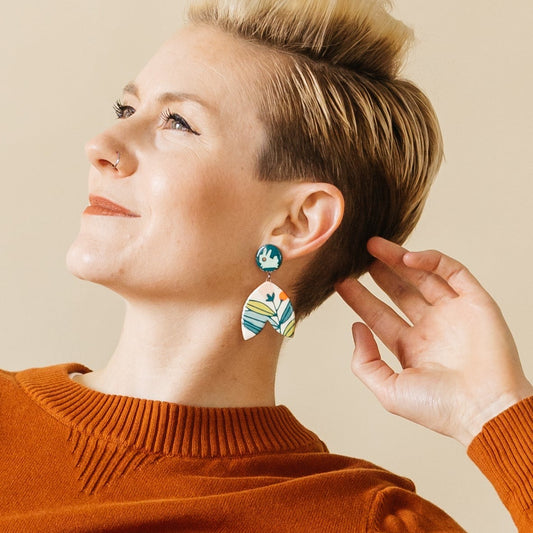 Bunny Floral Dangle Earrings
