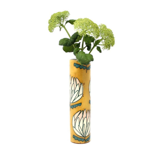 Protea Narrow Vase Mustard