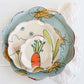 Berry Floral Salad Plate