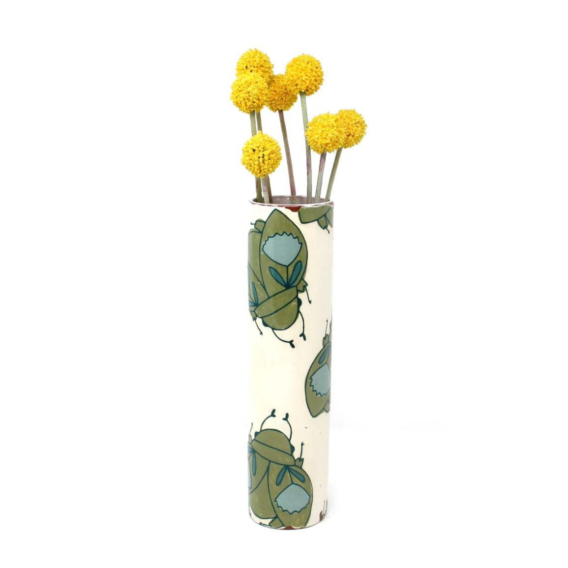 Beetle Narrow Vase Green
