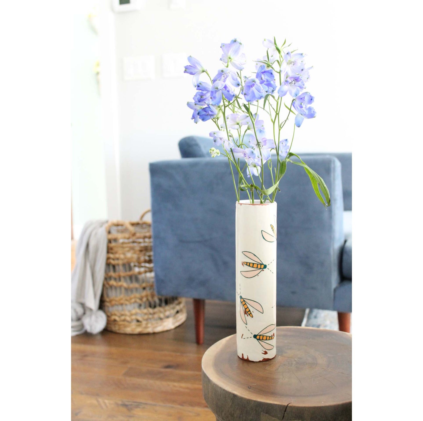 Flower Fly Narrow Vase