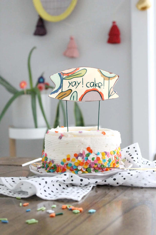 Cake Topper Yay! Cake!
